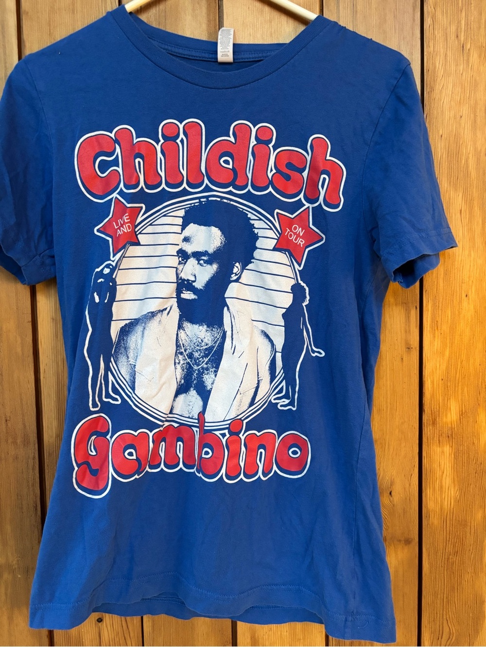 Childish Gambino 2018 This Is America Tour Shirt Blue Size S